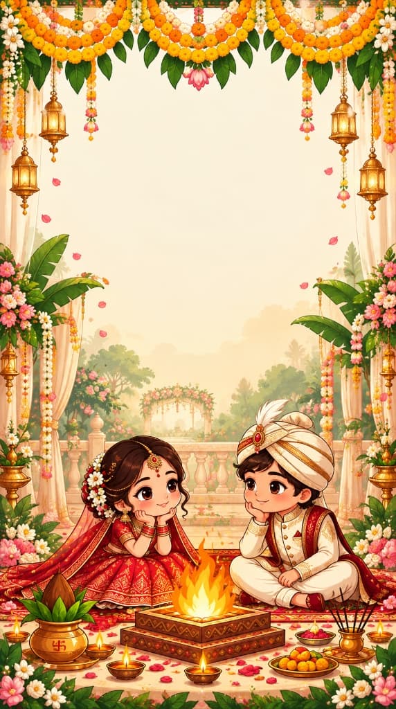 Indian Traditional Wedding Poster Template